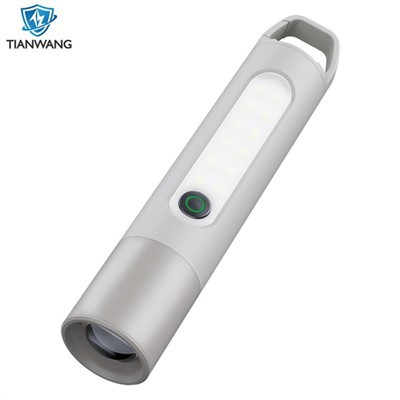 Flashlight LED Tortsh Argyfwng y gellir ei Chwyddo ag Arc Ysgafnach